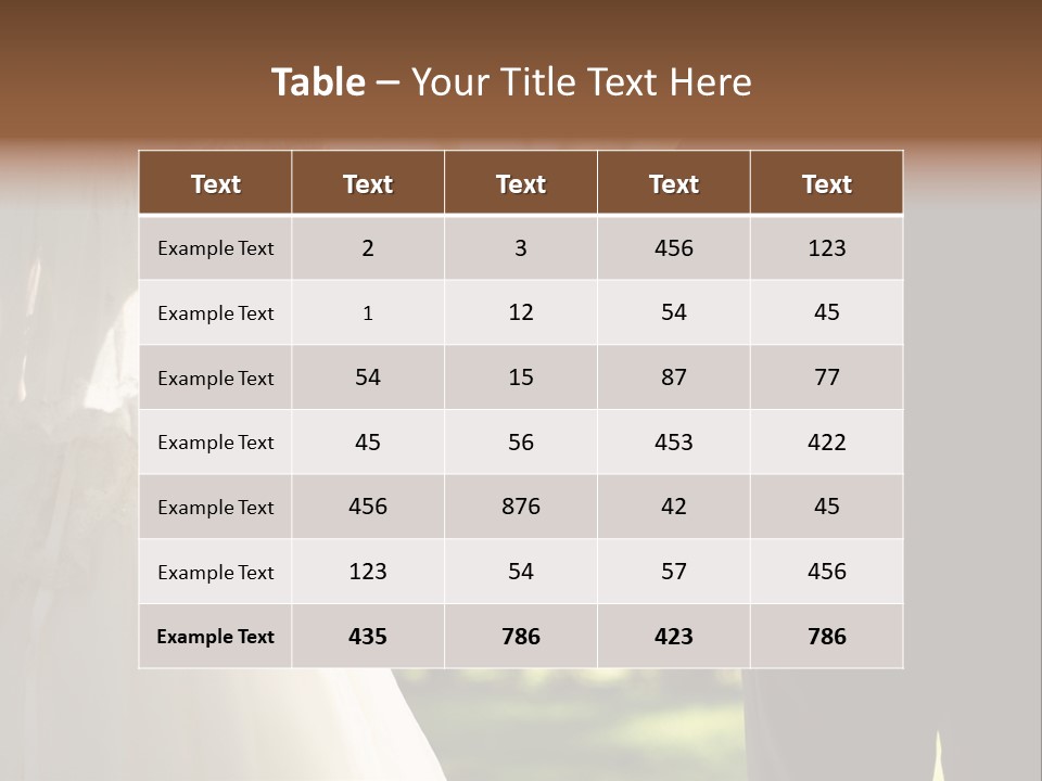 Body Care Short Hair Brown Eyes PowerPoint Template