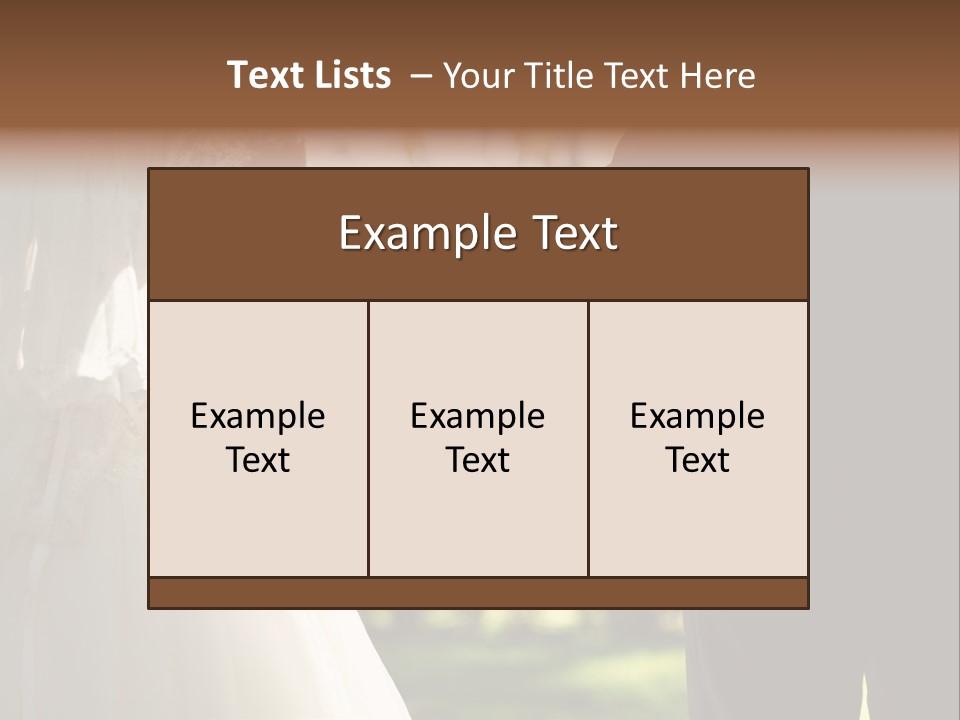 Body Care Short Hair Brown Eyes PowerPoint Template