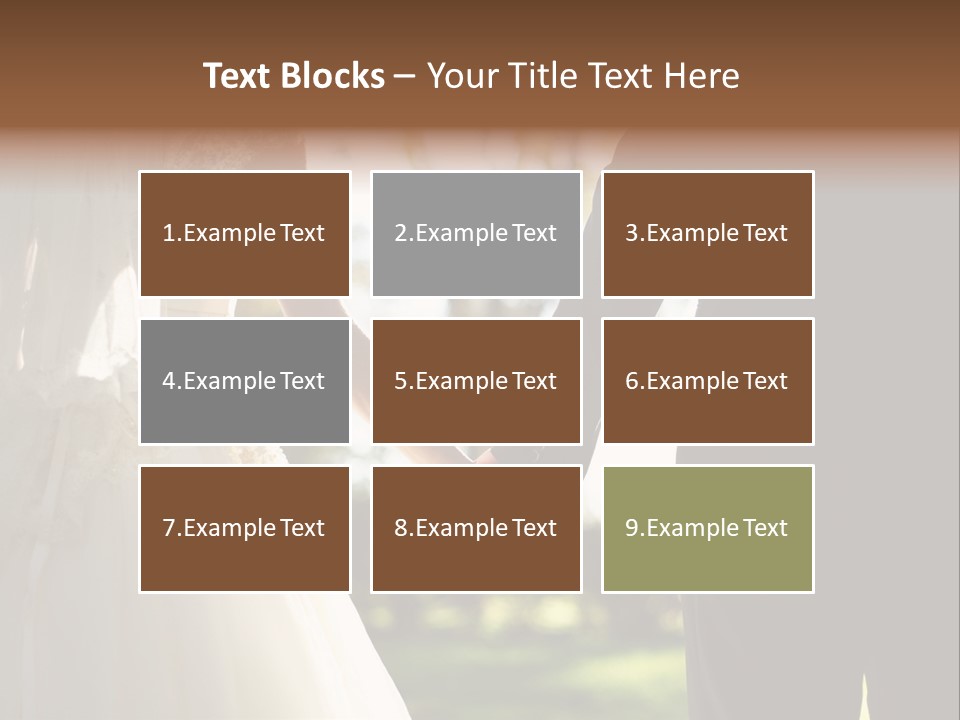 Body Care Short Hair Brown Eyes PowerPoint Template