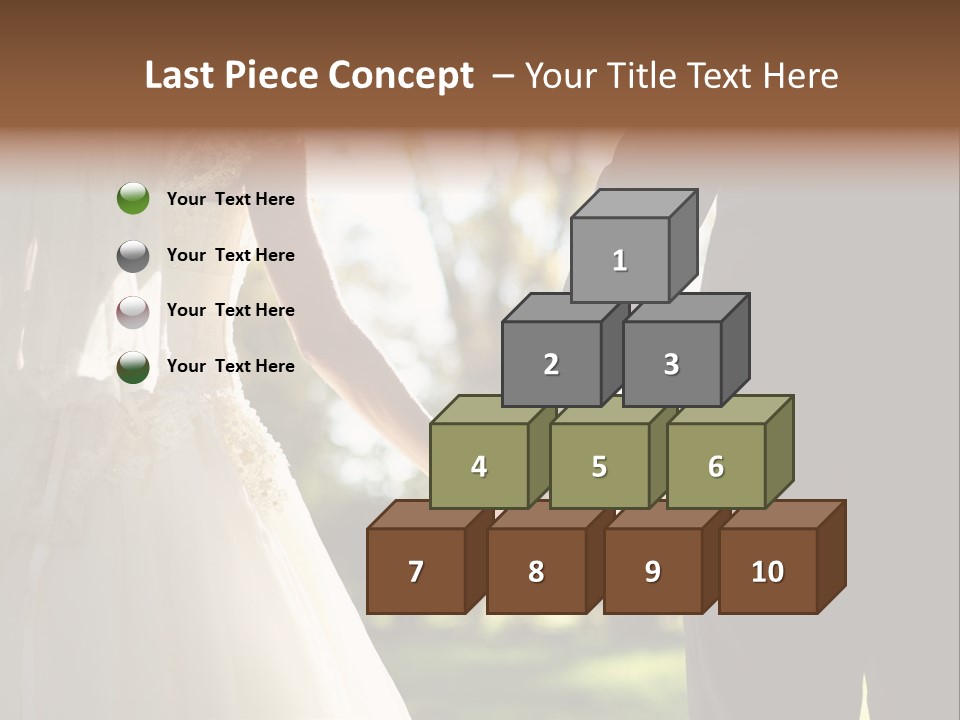 Body Care Short Hair Brown Eyes PowerPoint Template