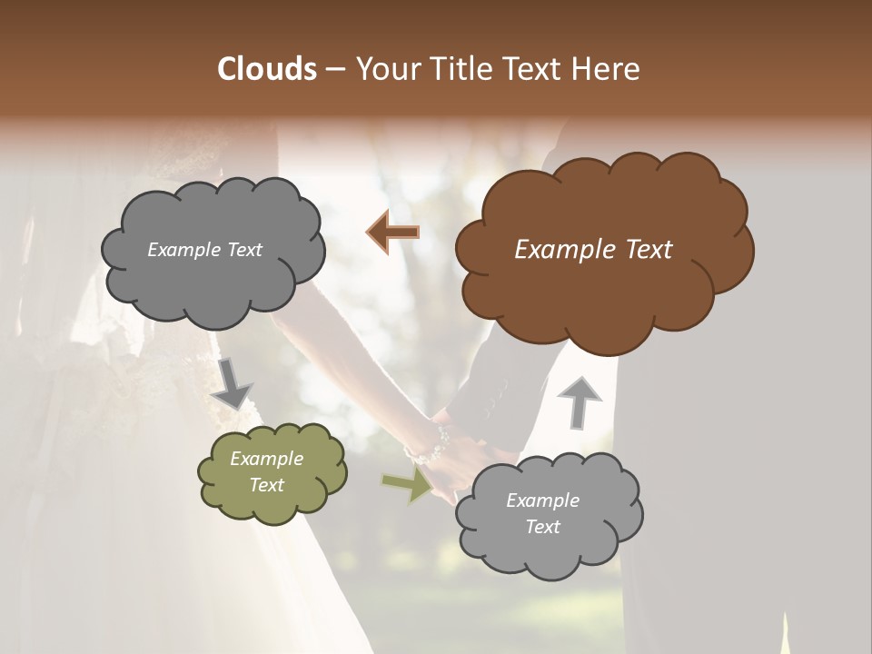 Body Care Short Hair Brown Eyes PowerPoint Template