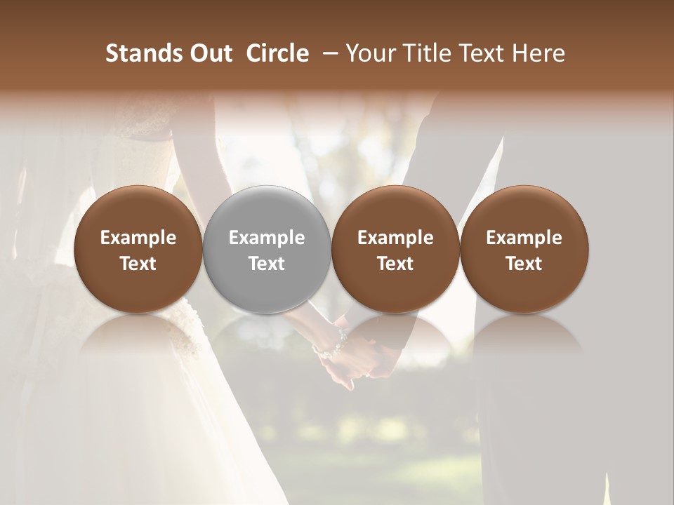 Body Care Short Hair Brown Eyes PowerPoint Template