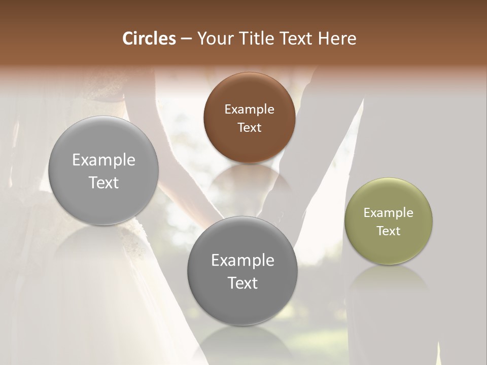 Body Care Short Hair Brown Eyes PowerPoint Template