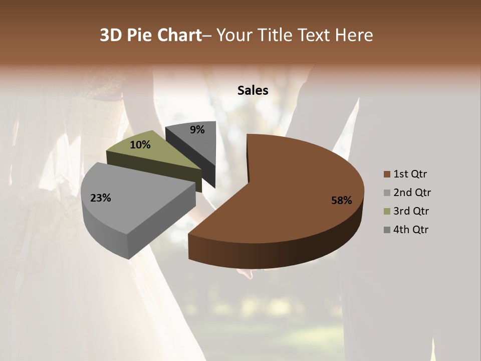 Body Care Short Hair Brown Eyes PowerPoint Template