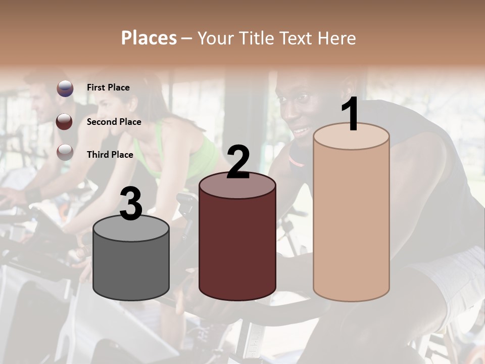 Body Care Short Hair Brown Eyes PowerPoint Template