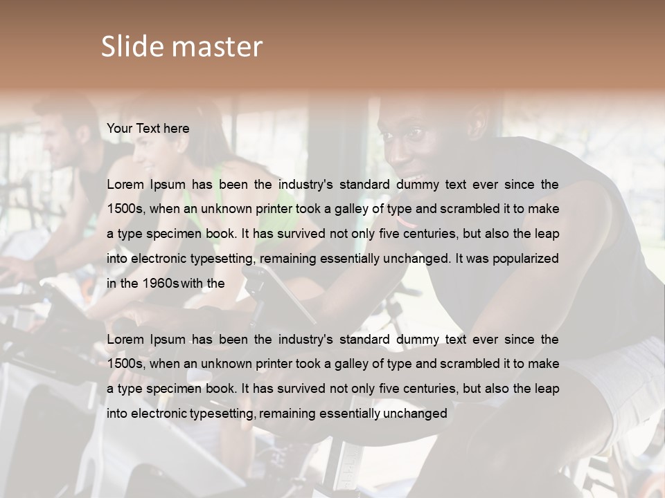 Body Care Short Hair Brown Eyes PowerPoint Template