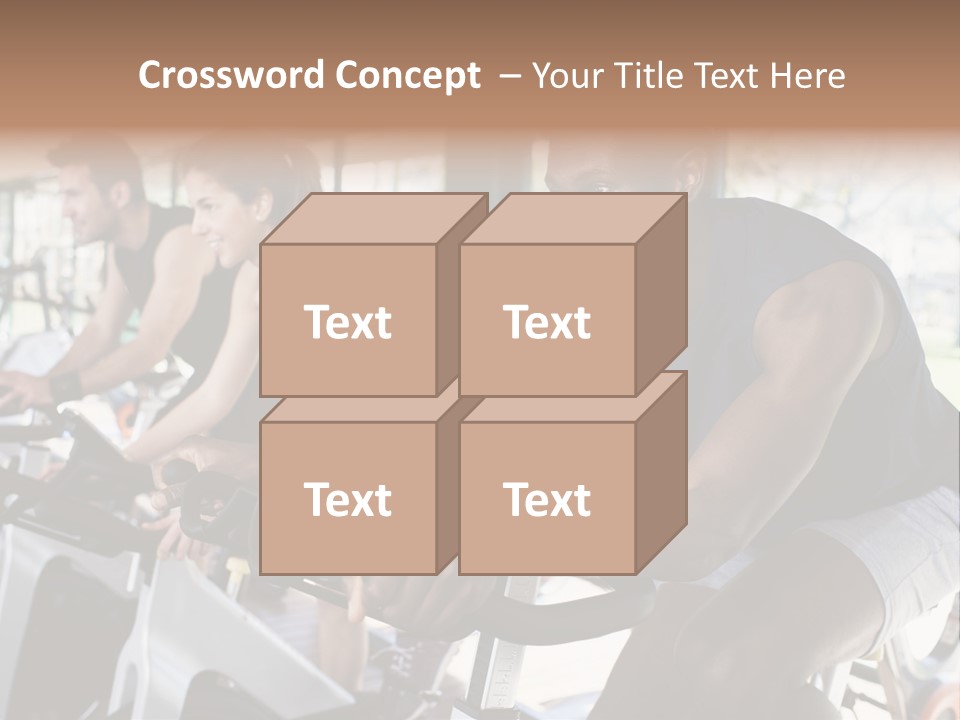 Body Care Short Hair Brown Eyes PowerPoint Template