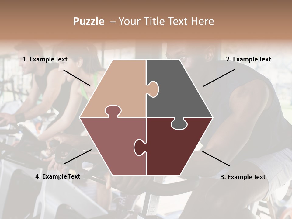 Body Care Short Hair Brown Eyes PowerPoint Template