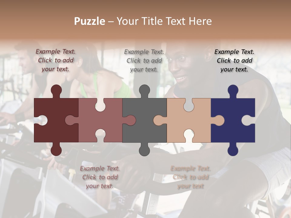 Body Care Short Hair Brown Eyes PowerPoint Template