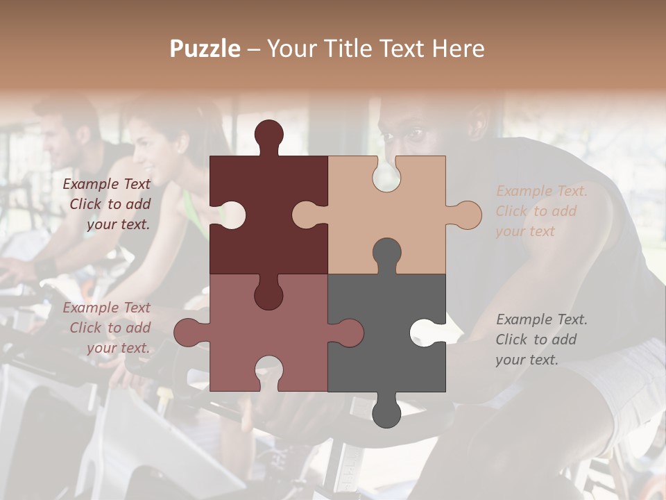 Body Care Short Hair Brown Eyes PowerPoint Template