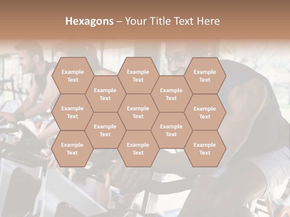 Body Care Short Hair Brown Eyes PowerPoint Template