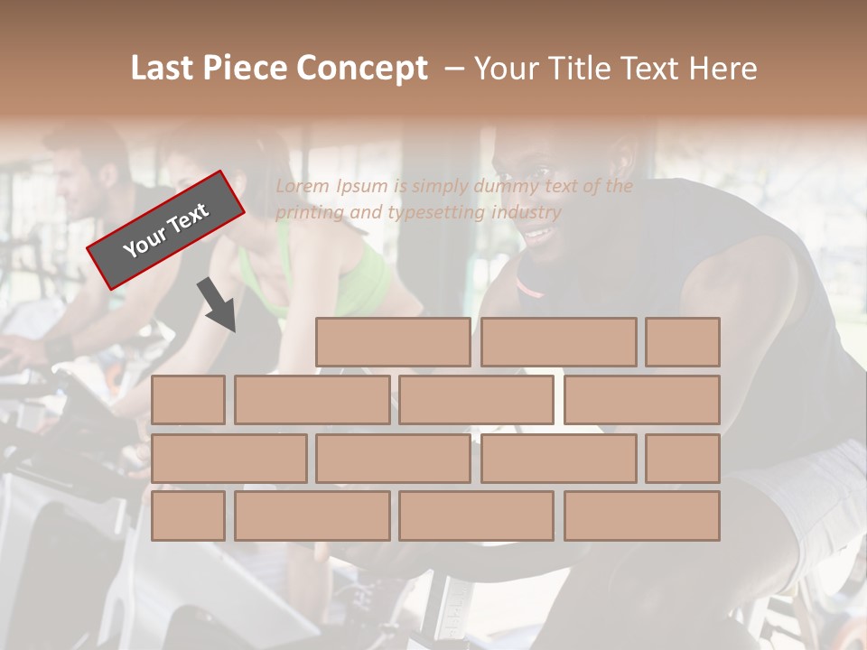 Body Care Short Hair Brown Eyes PowerPoint Template