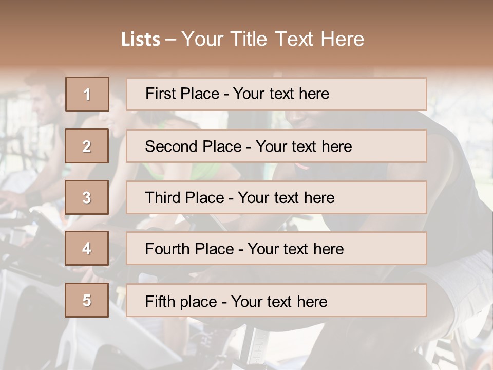 Body Care Short Hair Brown Eyes PowerPoint Template
