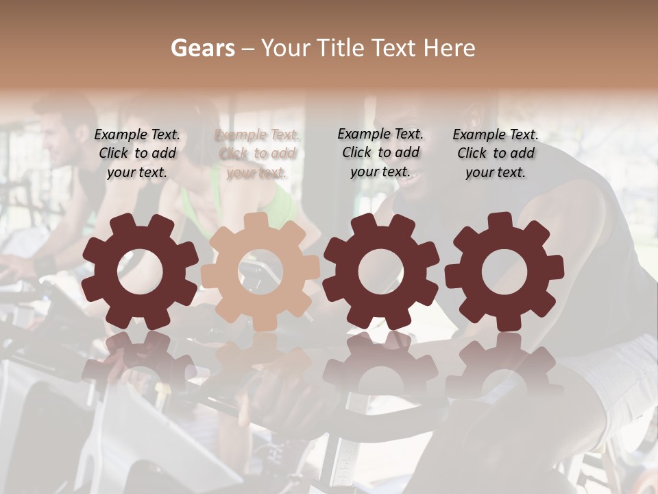 Body Care Short Hair Brown Eyes PowerPoint Template