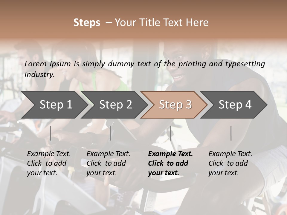 Body Care Short Hair Brown Eyes PowerPoint Template