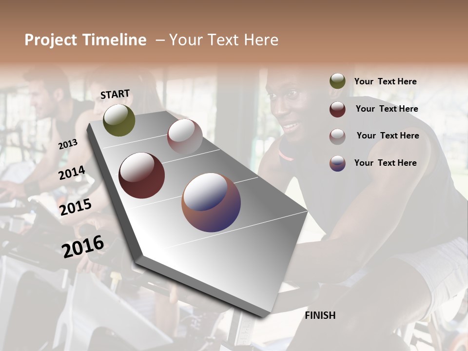 Body Care Short Hair Brown Eyes PowerPoint Template