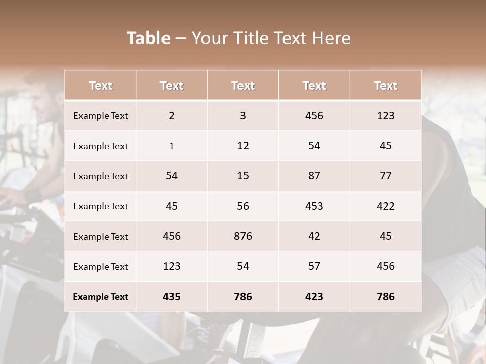 Body Care Short Hair Brown Eyes PowerPoint Template