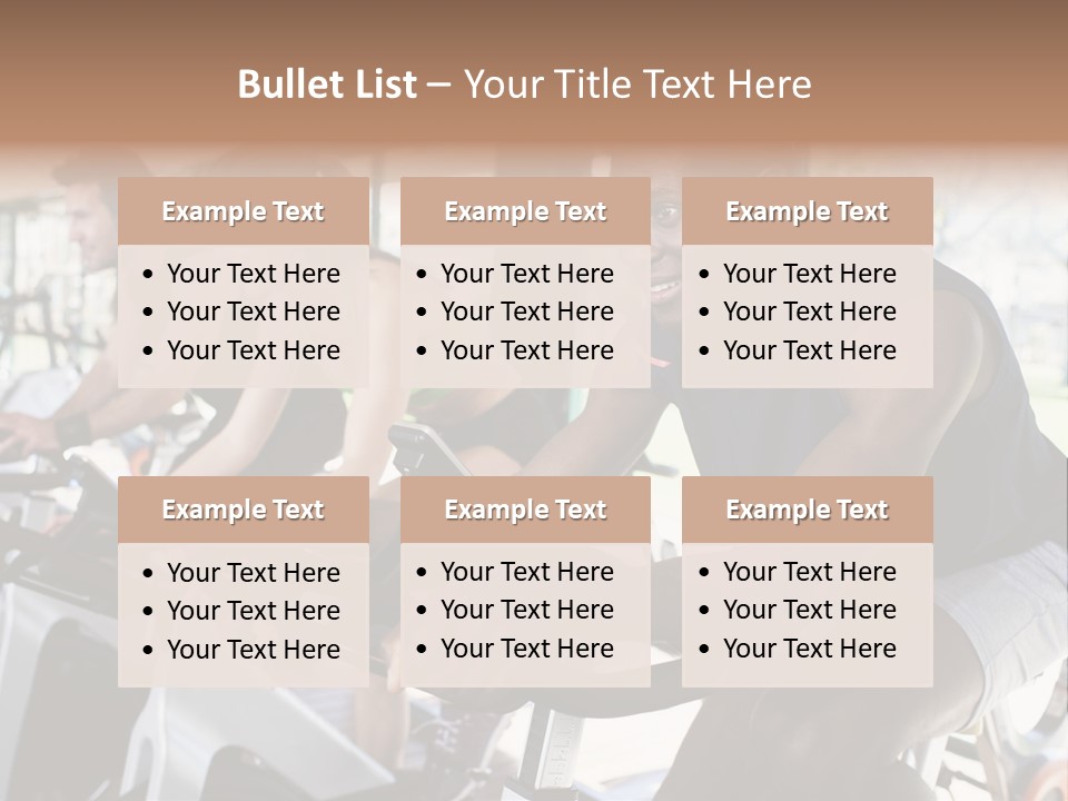 Body Care Short Hair Brown Eyes PowerPoint Template