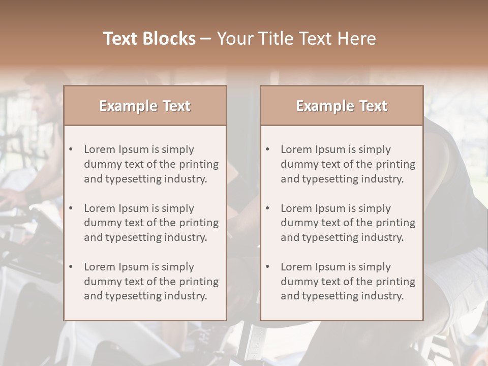 Body Care Short Hair Brown Eyes PowerPoint Template