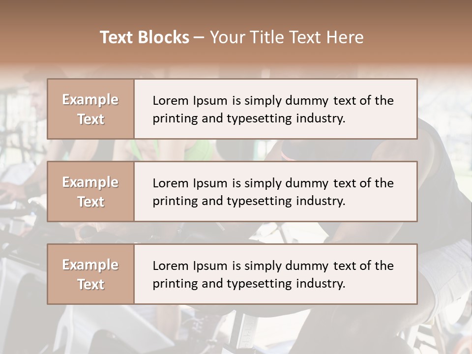 Body Care Short Hair Brown Eyes PowerPoint Template