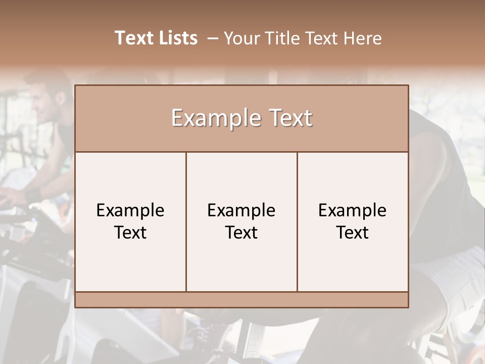 Body Care Short Hair Brown Eyes PowerPoint Template