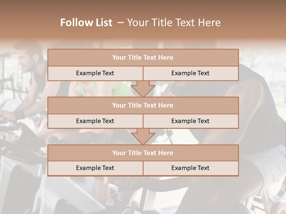 Body Care Short Hair Brown Eyes PowerPoint Template