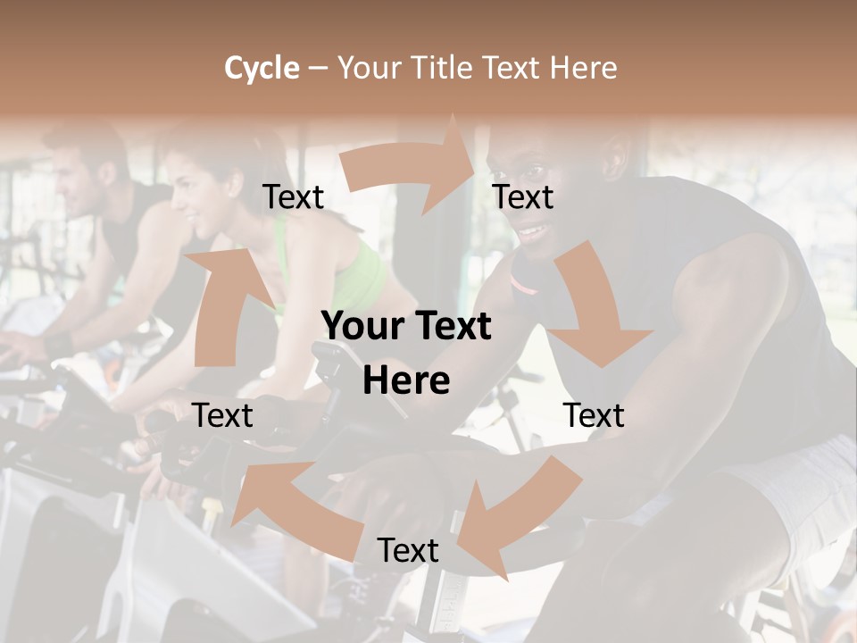 Body Care Short Hair Brown Eyes PowerPoint Template