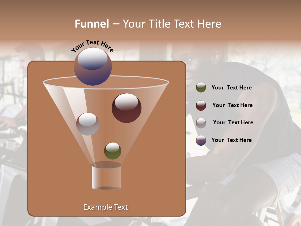 Body Care Short Hair Brown Eyes PowerPoint Template