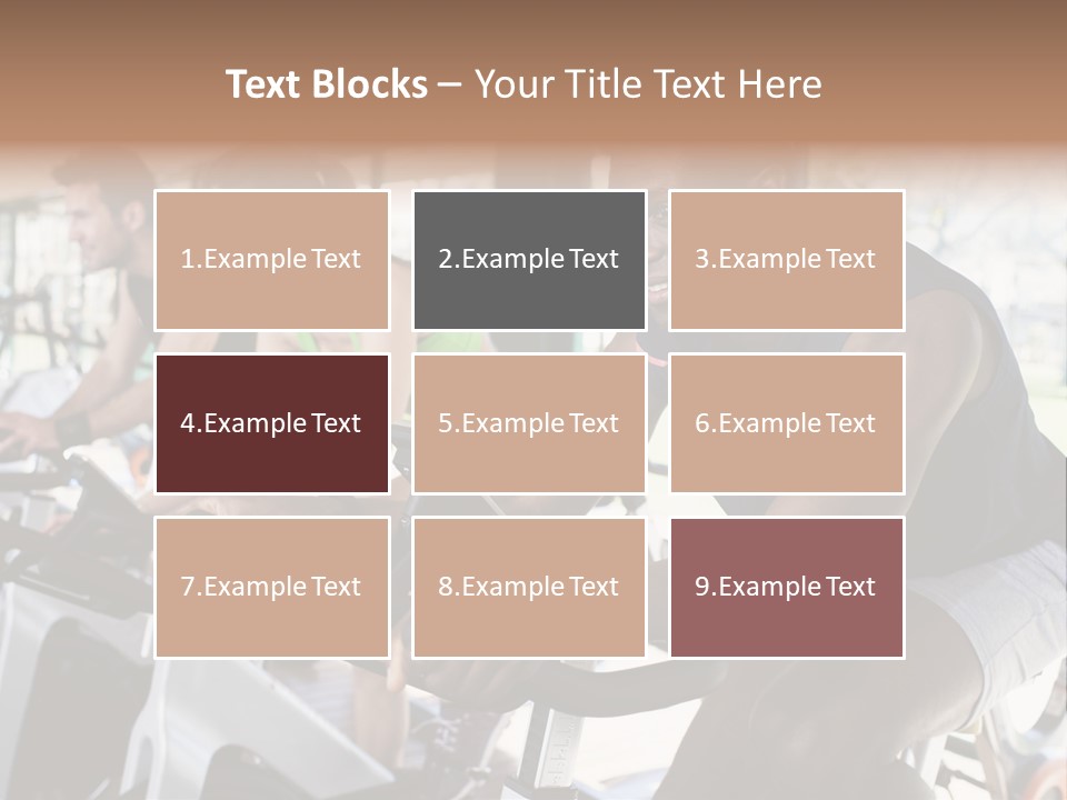 Body Care Short Hair Brown Eyes PowerPoint Template