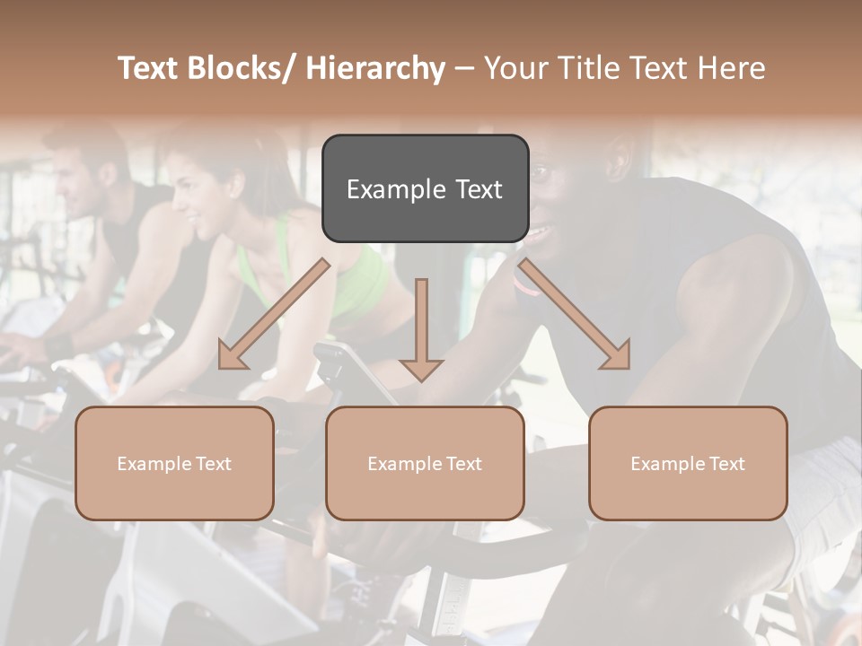 Body Care Short Hair Brown Eyes PowerPoint Template