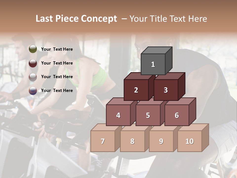 Body Care Short Hair Brown Eyes PowerPoint Template