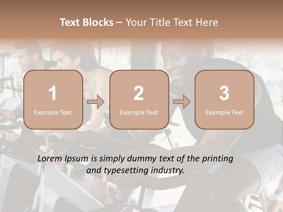 Body Care Short Hair Brown Eyes PowerPoint Template