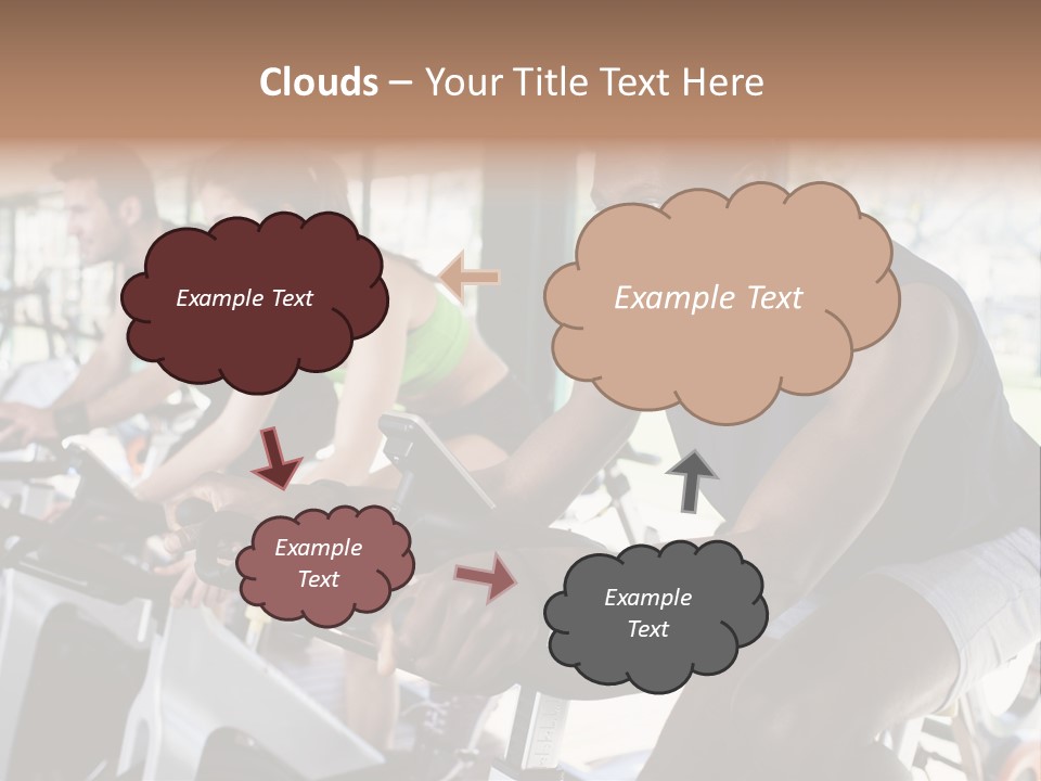 Body Care Short Hair Brown Eyes PowerPoint Template