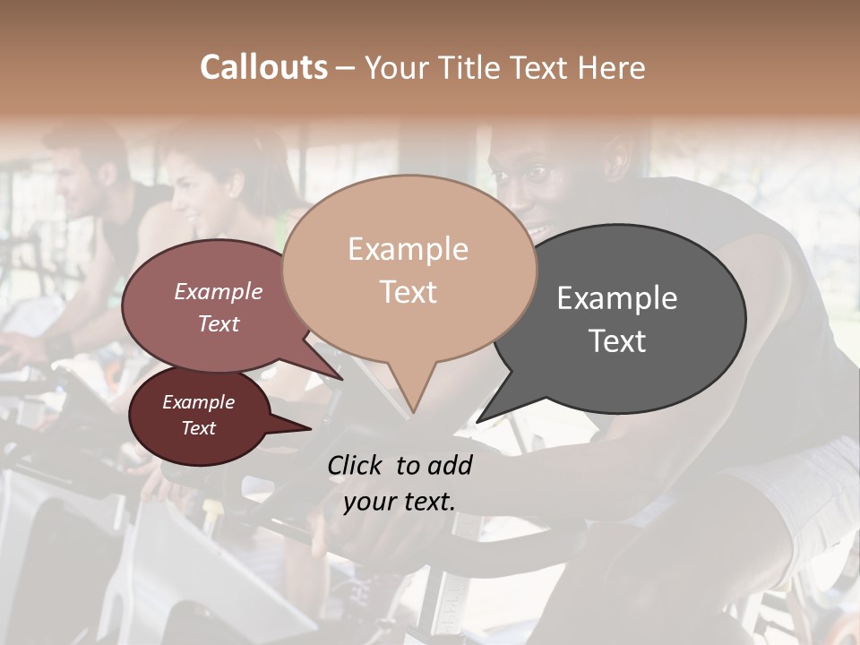 Body Care Short Hair Brown Eyes PowerPoint Template