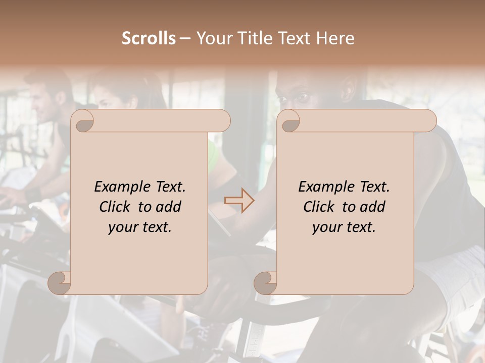 Body Care Short Hair Brown Eyes PowerPoint Template