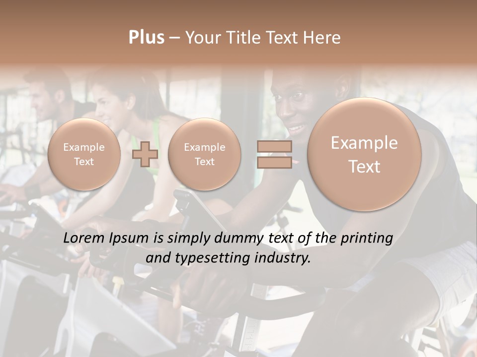 Body Care Short Hair Brown Eyes PowerPoint Template