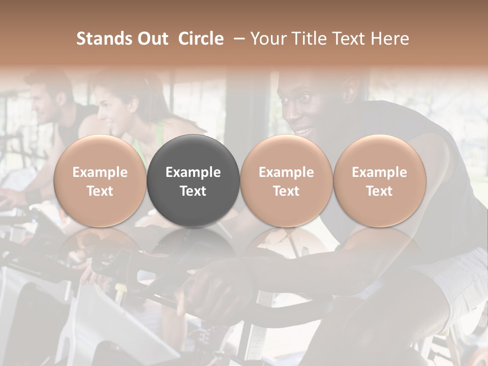 Body Care Short Hair Brown Eyes PowerPoint Template