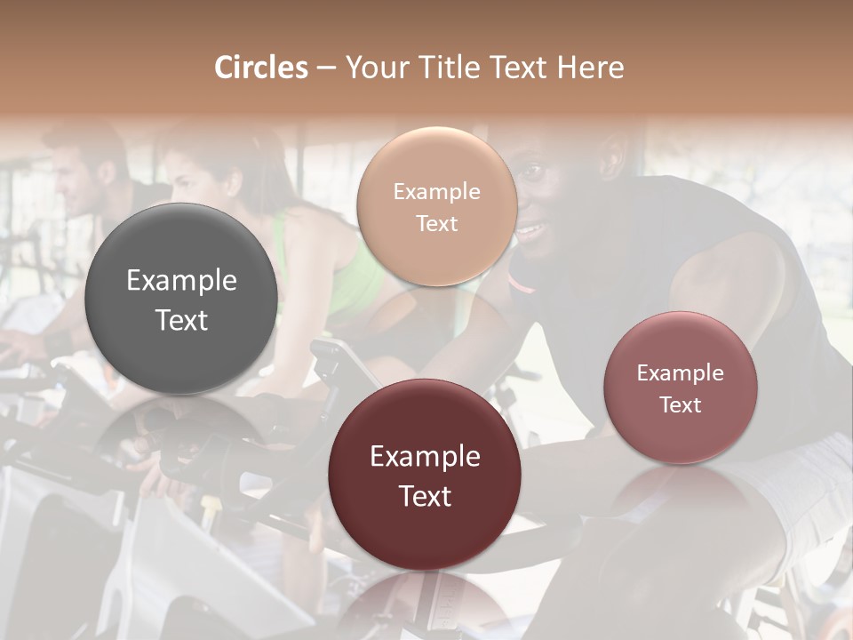 Body Care Short Hair Brown Eyes PowerPoint Template