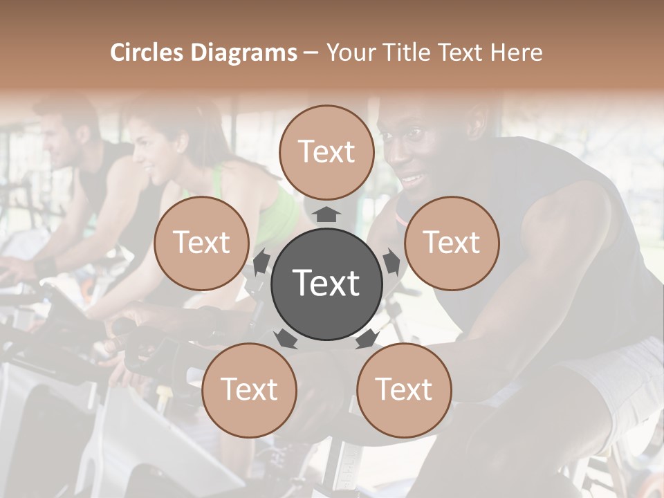 Body Care Short Hair Brown Eyes PowerPoint Template