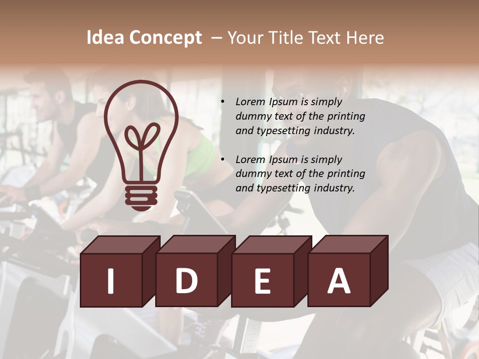 Body Care Short Hair Brown Eyes PowerPoint Template