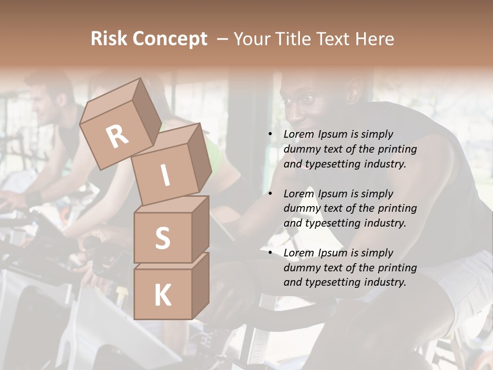 Body Care Short Hair Brown Eyes PowerPoint Template