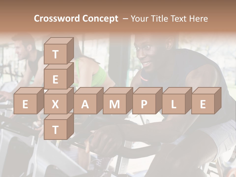 Body Care Short Hair Brown Eyes PowerPoint Template