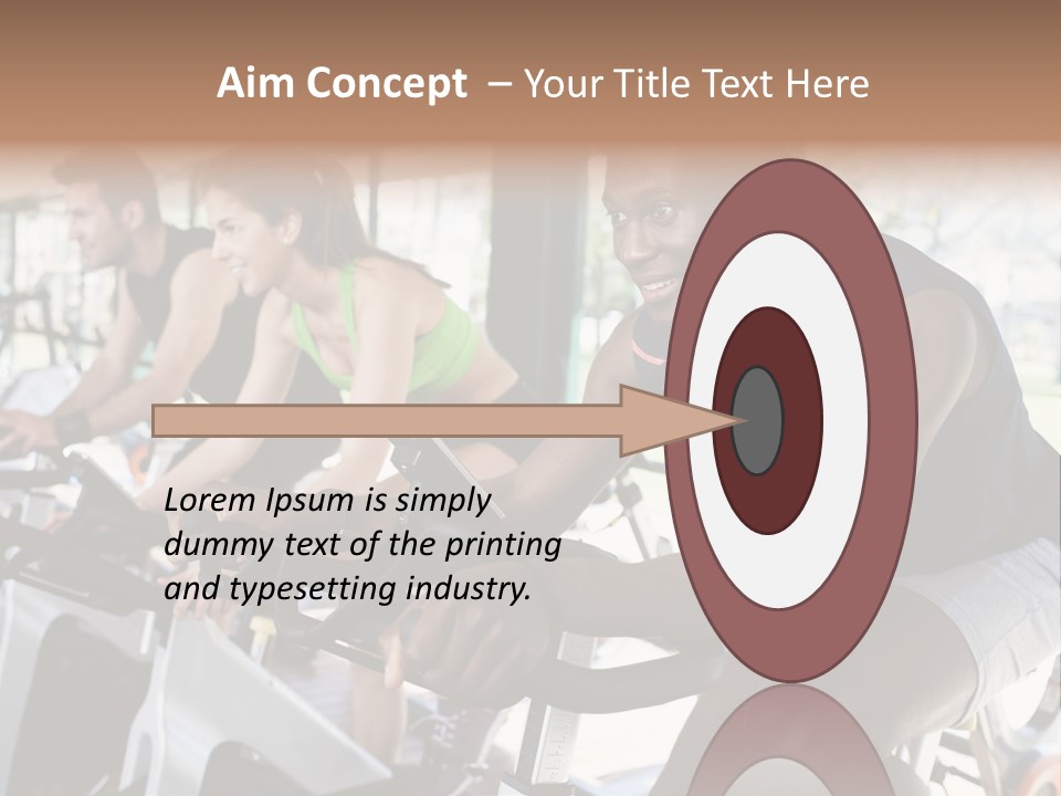 Body Care Short Hair Brown Eyes PowerPoint Template