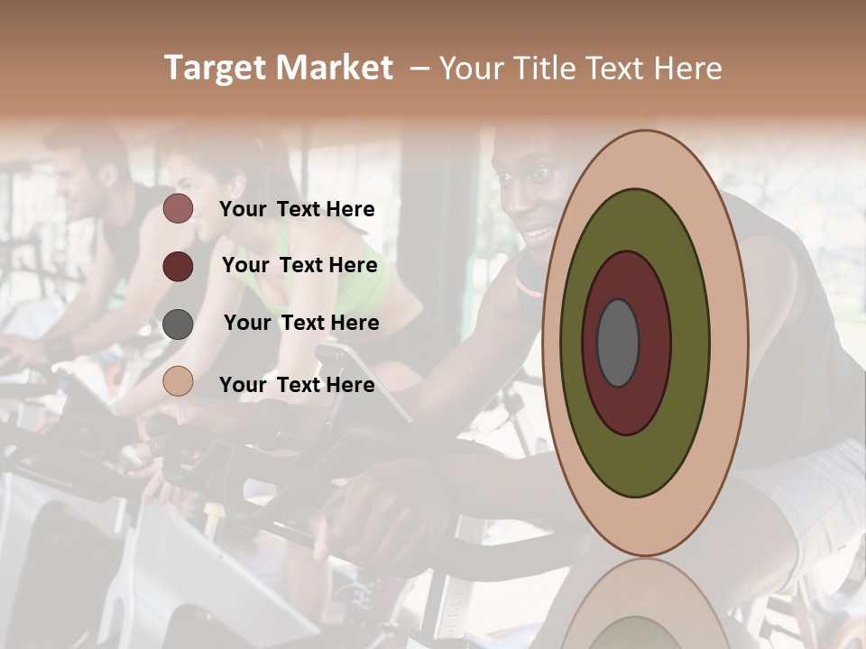 Body Care Short Hair Brown Eyes PowerPoint Template