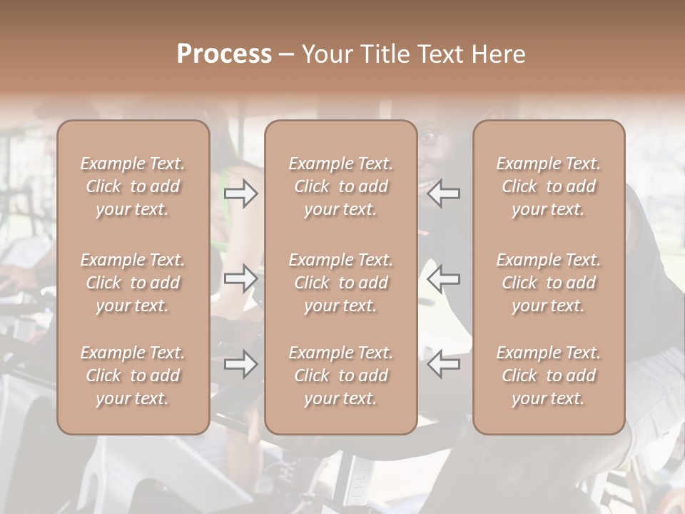 Body Care Short Hair Brown Eyes PowerPoint Template