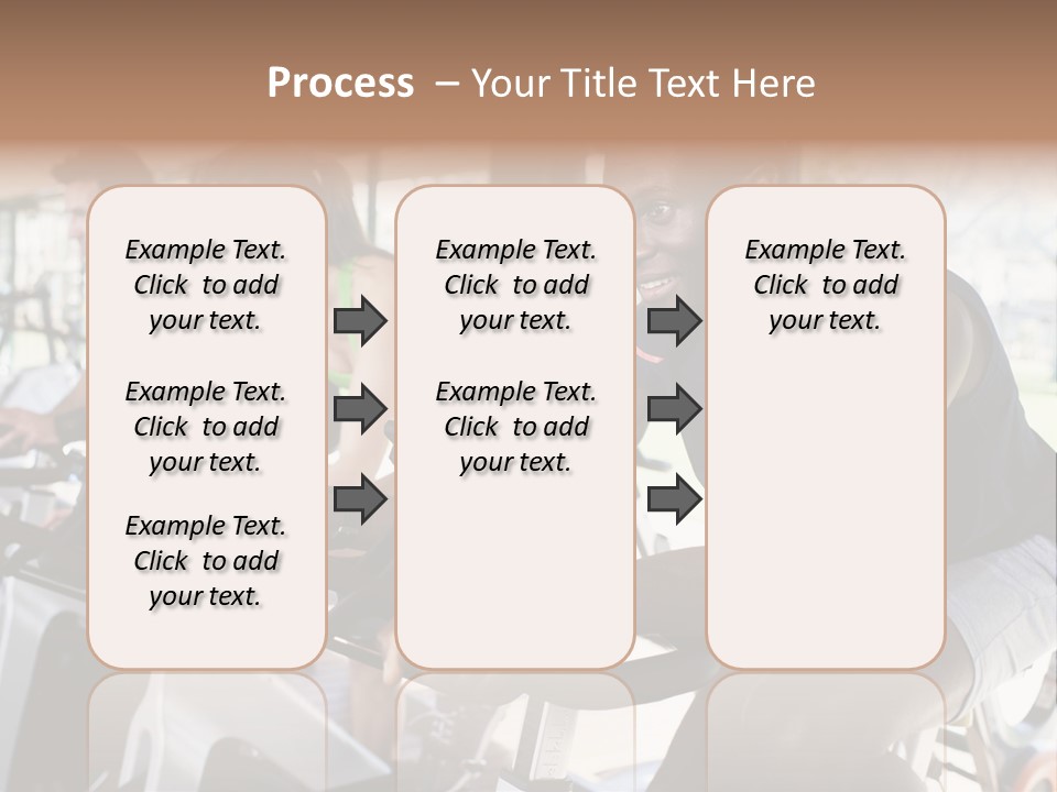 Body Care Short Hair Brown Eyes PowerPoint Template