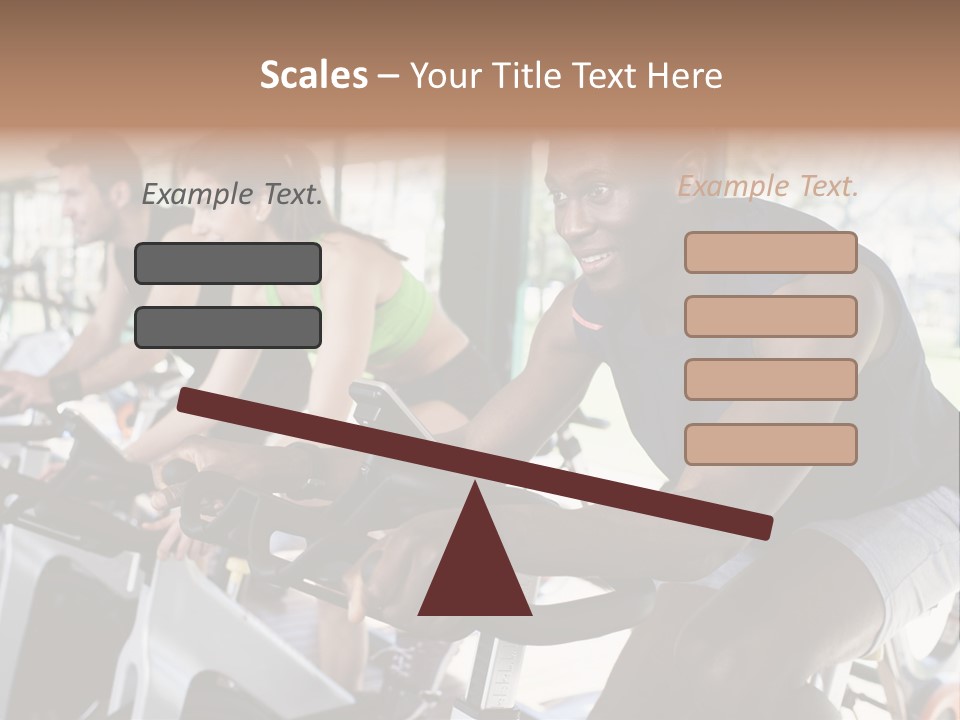 Body Care Short Hair Brown Eyes PowerPoint Template