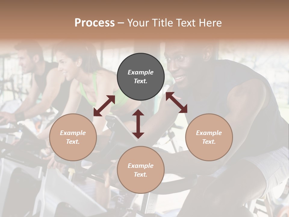 Body Care Short Hair Brown Eyes PowerPoint Template