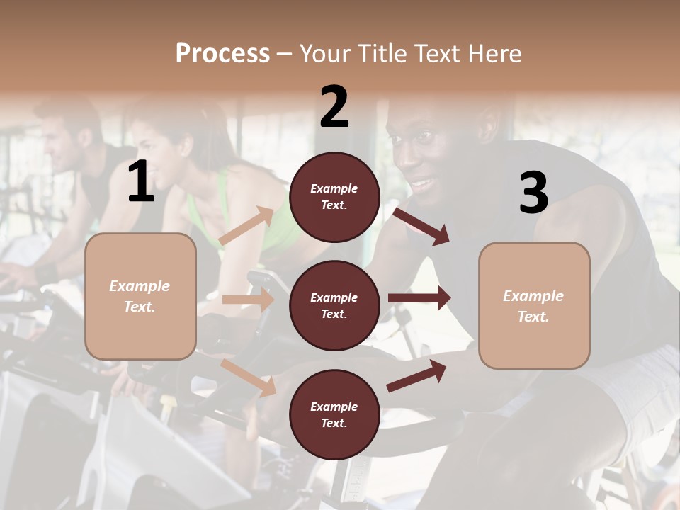 Body Care Short Hair Brown Eyes PowerPoint Template