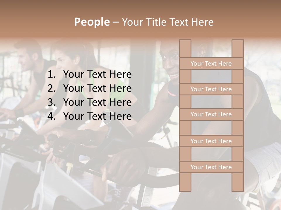 Body Care Short Hair Brown Eyes PowerPoint Template